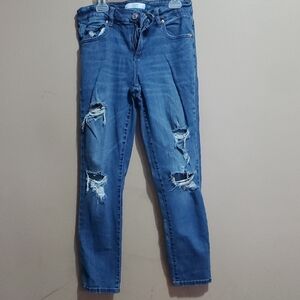 DYNDNM Cara Distressed Blue Jeans Size 26